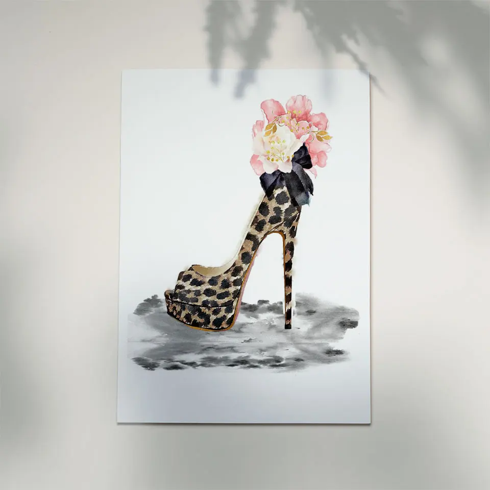 Модный скандинавский Плакат цветы холст живопись акварельные растения