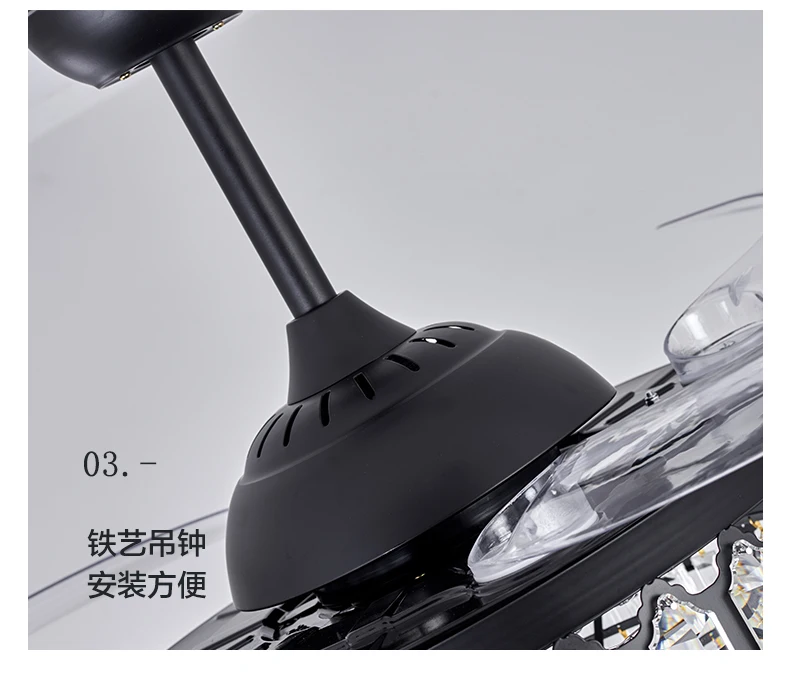 Роскошные выдвижные лезвия из АБС-пластика с Bluetooth 42 дюйма 15 тихий Медный