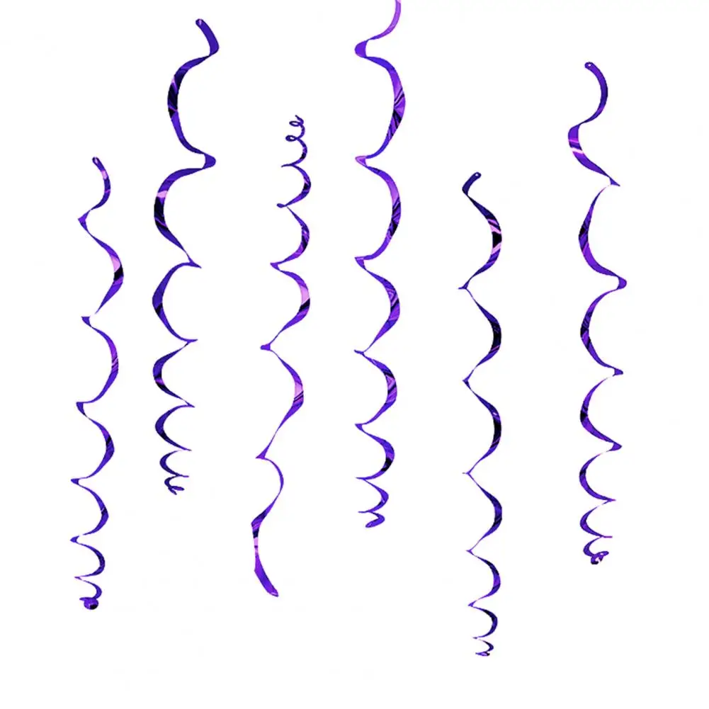 

80%HOT1 Set Party Ribbon Eye-catching Waterproof PVC Decorative Ceiling Hanging Swirl Ribbon for Home