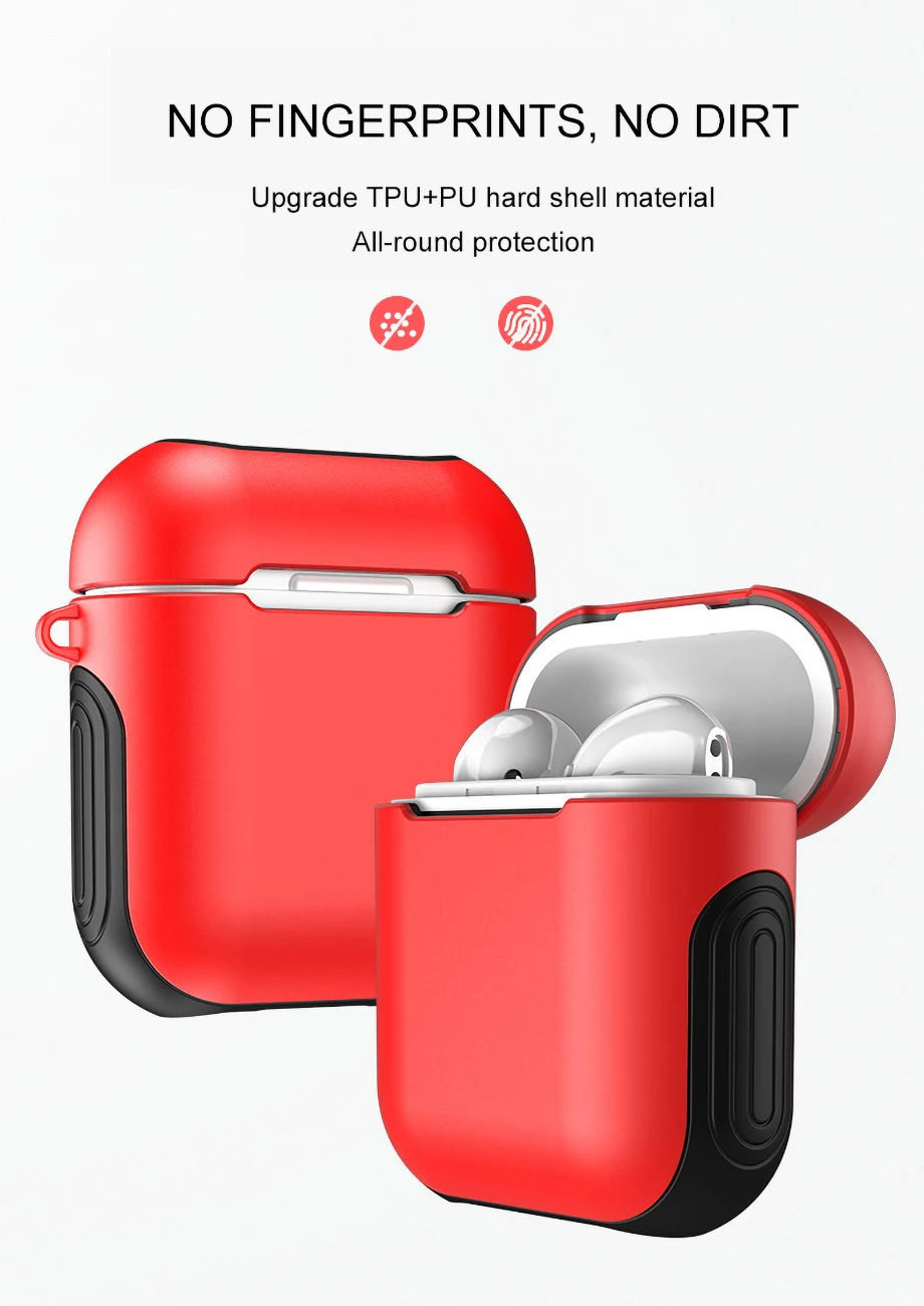 Чехол для наушников, чехол для Apple Air pods, кожаный чехол, зарядное устройство, настоящие беспроводные наушники Bluetooth, аксессуары