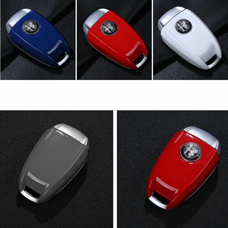 

Car Key Cover Decoration ABS Plastic Protection Case Car Styling Modification Accessories For Alfa Romeo Stelvio Giulia 952 949