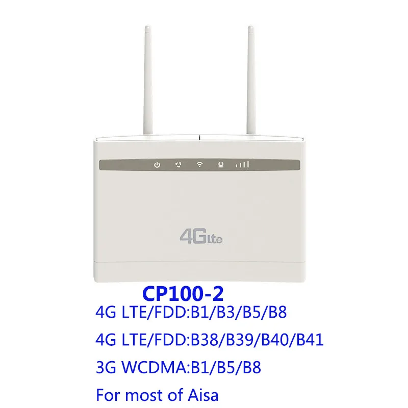 CP100-2 TIANJIE 4G LTE CPE маршрутизатор модем CAT4 Wifi точка доступа 4G LTE FDD lan порты и слот для sim-карты с 2 SMA разъем внешние антенны - Цвет: CP100-2