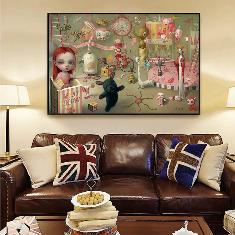 Картина маслом на холсте Citon Mark Ryden 》 Волшебный цирк 2018 художественный постер