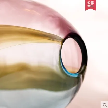 Стеклянная ваза Европейского цвета мебель для гостиной украшение ТВ шкафа