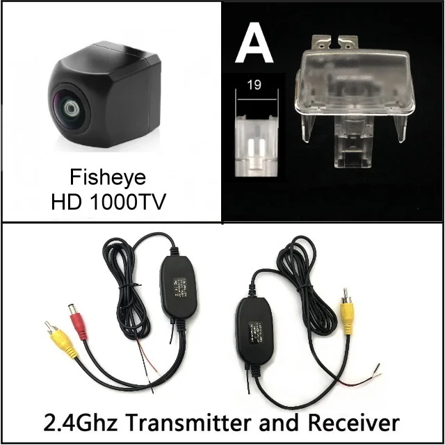 for Toyota Esquire Camry Fielder LEVIN Prius Auris Avensis Fisheye Night Vision HD Car Rear View reverse Backup Parking Camera - Название цвета: A wireless n Camera