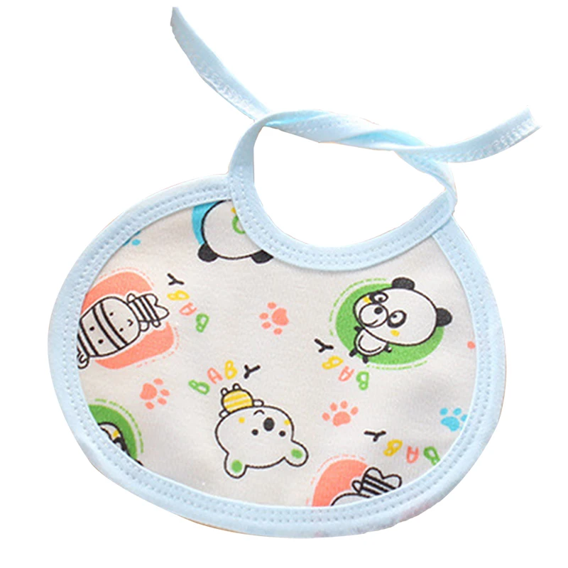 

10pcs/set Pure Cotton Infant Bib Newborn Baby Waterproof Feeding For 0-1 Cartoon Years Home Accessories Random Color Towel
