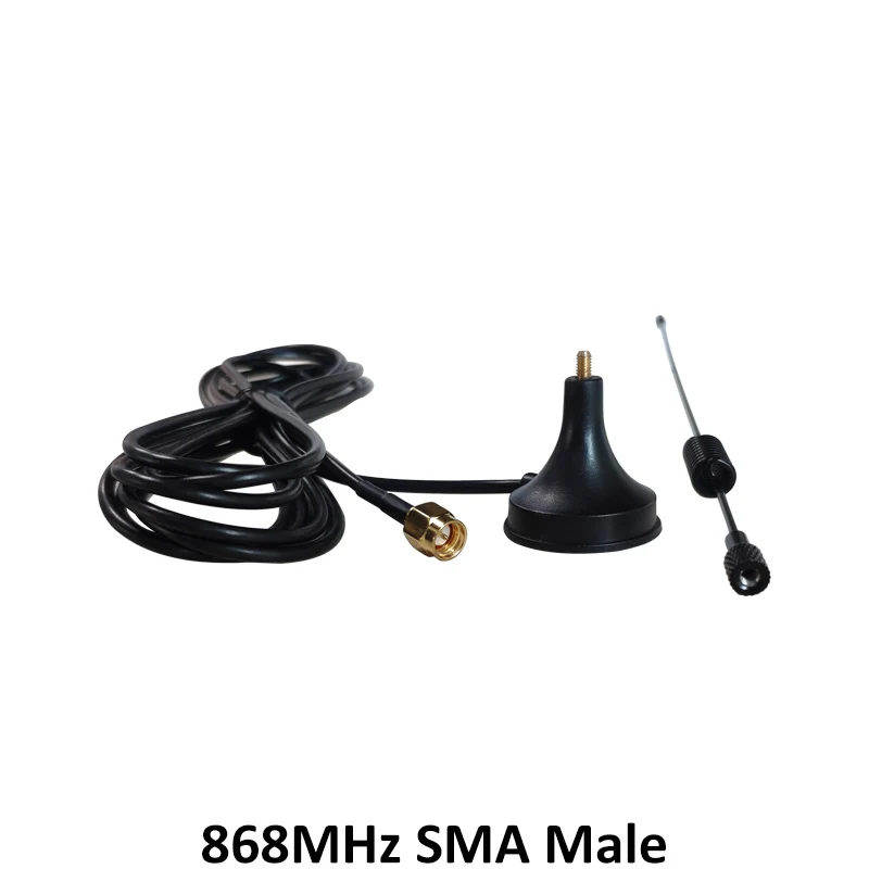 868 МГц 900-1800 МГц GSM антенна 3g 5dbi SMA Male с кабелем 300 см 868 МГц 915 МГц antena присоска антенна База Магнитные антенны