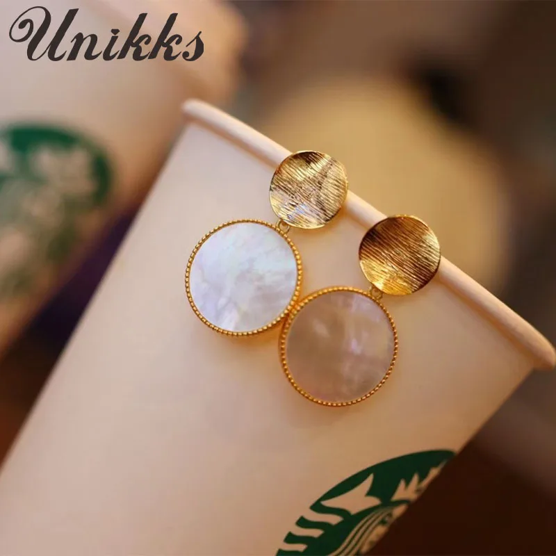 

s925 silver 925 whole body sterling silver natural white shell white mother-of-pearl shell round earrings earrings