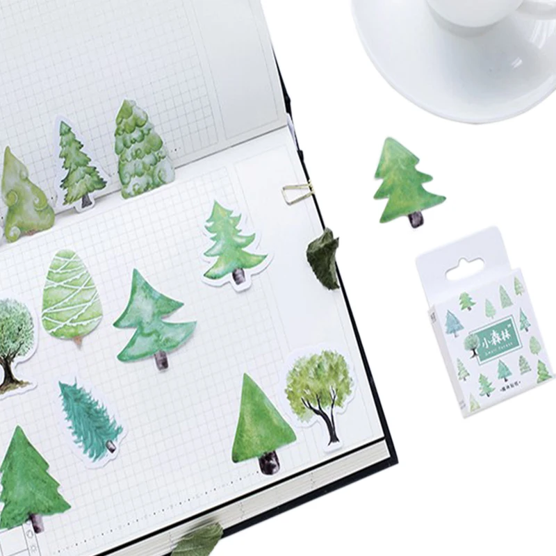 

46pcs/box Lovely Creative Small Forest Diary Decoration Stickers DIY Planner Scarpbooking Sticker Children Stationery