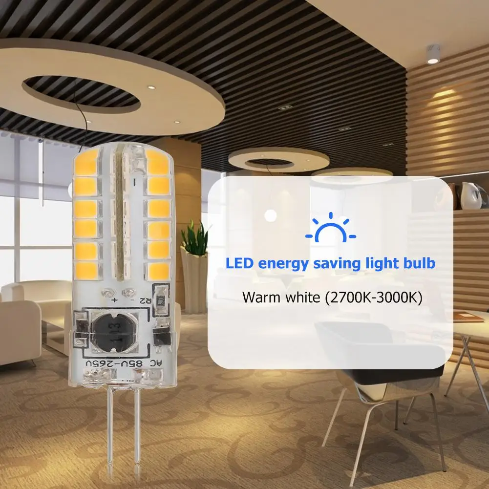 

G4 85-265V 48 2835 LED Corn Light No Strobe Halogen Lamp Lighting Bulb Decoration Warm Energy Saving Bulbs Lamps
