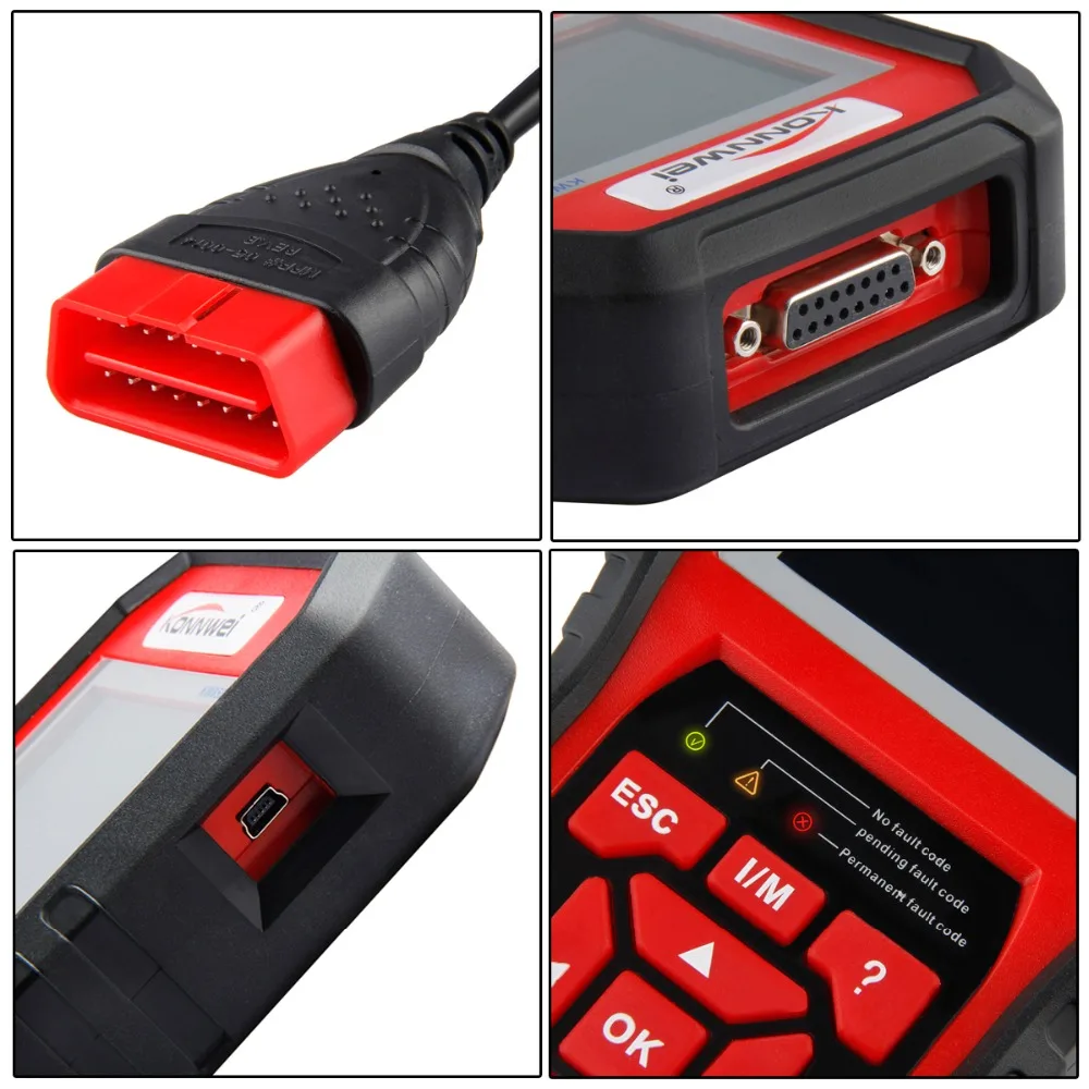 Best OBD 2 Авто диагностический сканер OBD2 сканер KONNWEI KW850 полный ODB2 сканер поддерживает многоязычные ODB 2 Авто диагностический сканер
