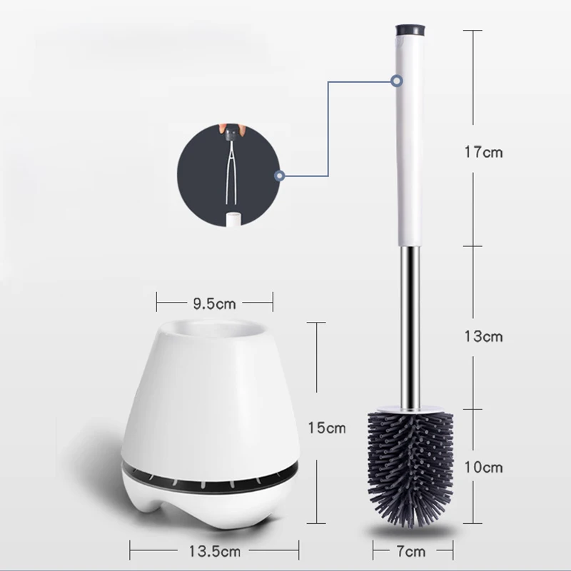 Силиконовая щетка для унитаза напольная настенная Щетка Для Чистки набор