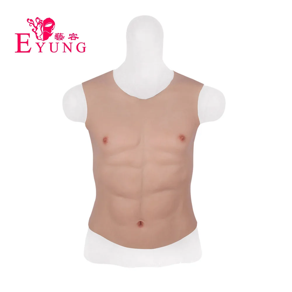 Мужской костюм для косплея Eyung имитирующий мышцы живота мужской нагрудный