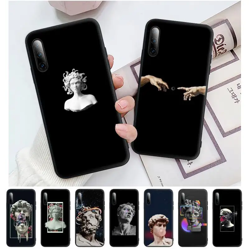 

Statue Abstract Art David Medusa Silicone Mobile Phone Cover For Redmi Note 9s 8t 7 5A 5 4 4x 6 8 9 10 Pro Case