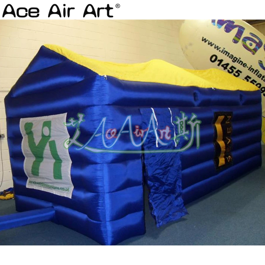 

Hot Sell Exquisite Blue Inflatable Tent With Air Blower For Outdoor Exhibition/Trade Show Made In China