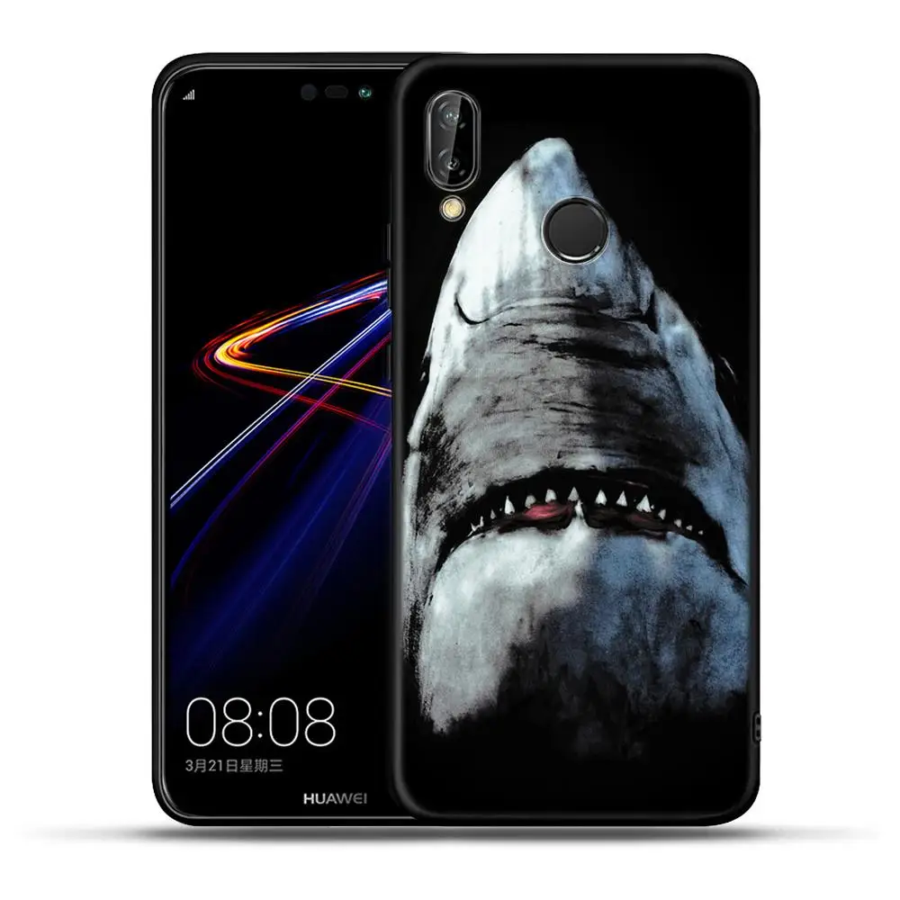 Чехол Shark для Huawei Honor 8 9 10 20 Lite 7A Pro 7C 8A 8S 8X 8C 9X View V20 мягкий силиконовый чехол телефона