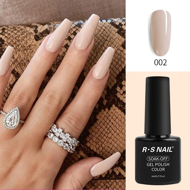 

RS NAIL Gel Varnish New 40 Colors Nail Art Manicure Gel Polish Set Vernis Semi Permanent UV LED Gellak Soak Off 8ml