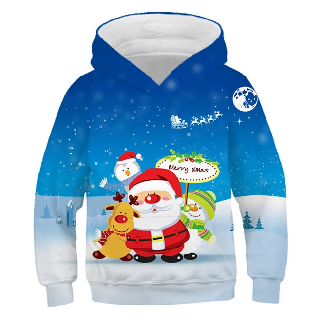 Рождество Санта Клаус Новый осень зима детская одежда для мальчиков и девочек с