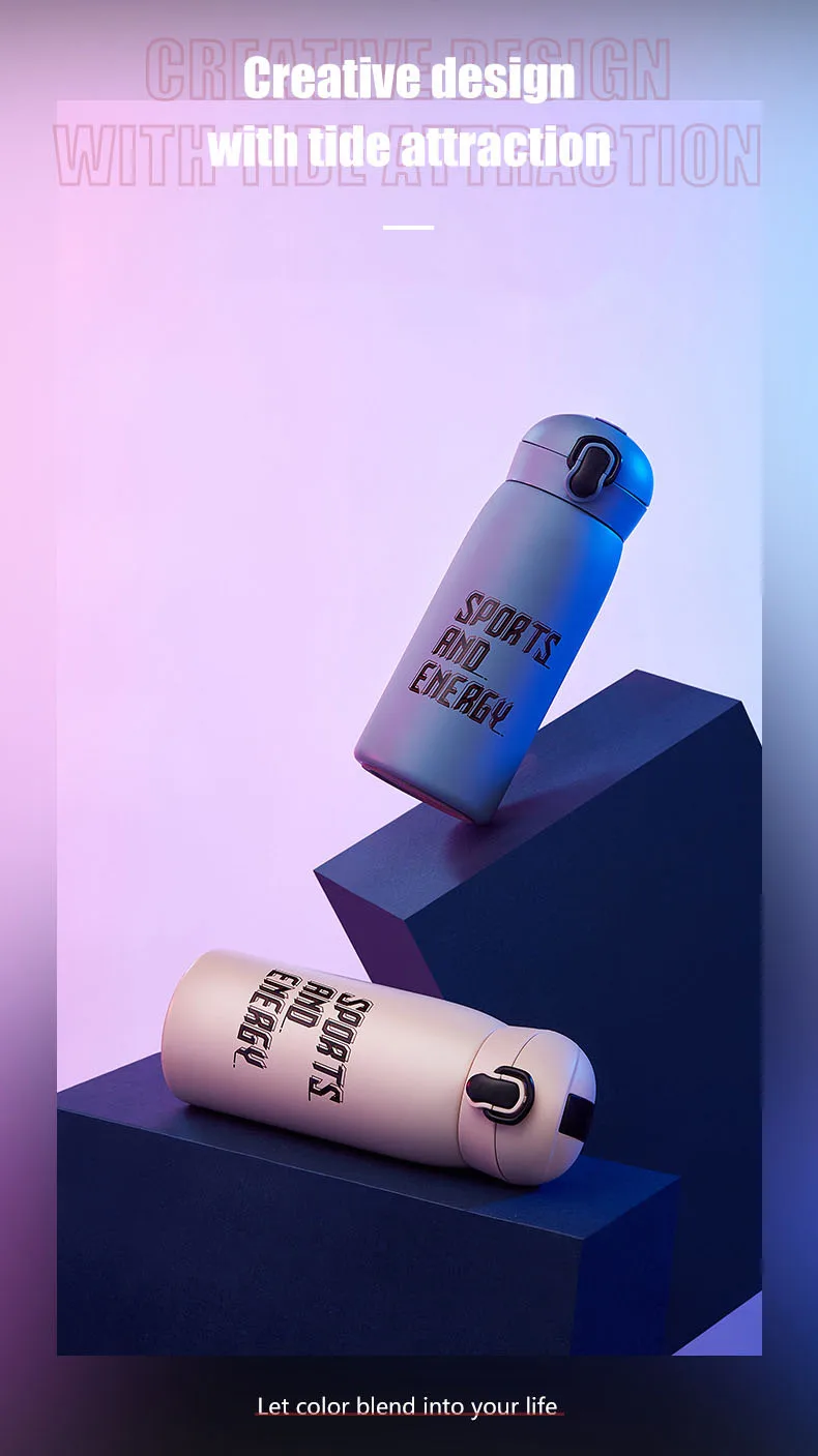 Льготная акция Вакуумная чашка спортивная с аналогичной чашкой термос модный