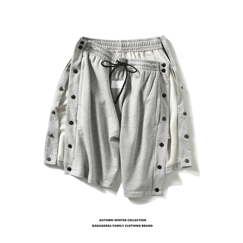 Однобортные свободные прямые тренировочные баскетбольные брюки спортивные