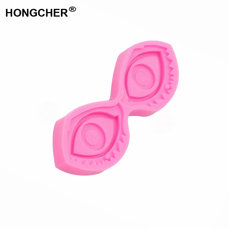 Новая мода глаз ожерелье Подвеска Серьги силиконовая форма брелок торт десерт