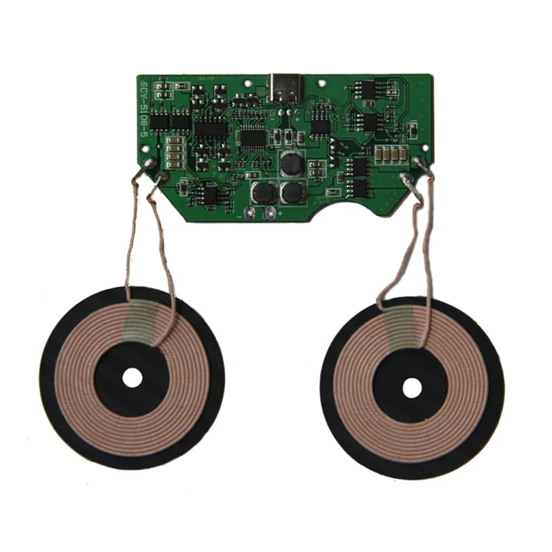 

Dual Charging Fast Wireless Charger Module Launch Base PCBA Board Coil Universal QI Import ST Fast Charging Solution