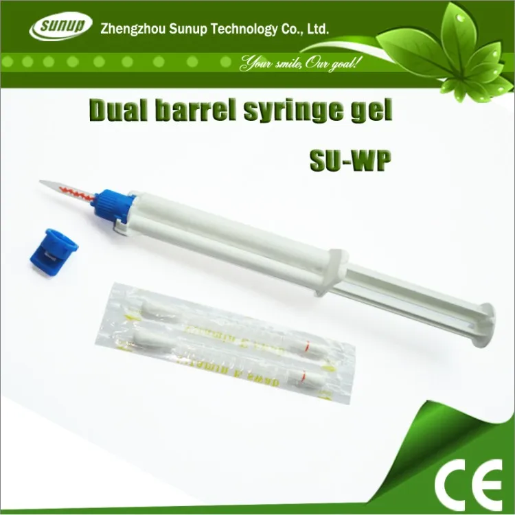 Двухшприцевой гель для отбеливания зубов 25% пероксидный водорода