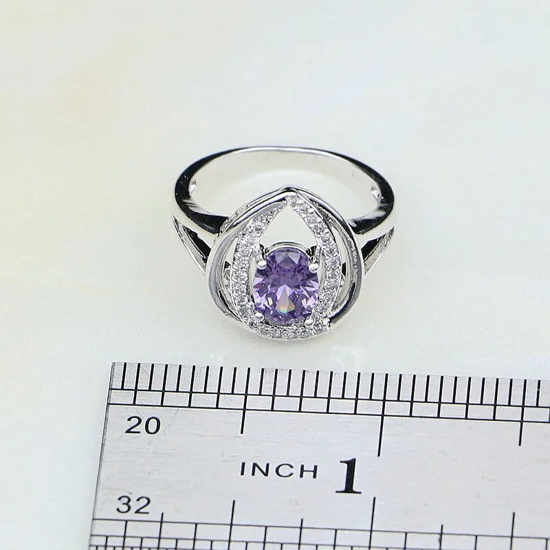 Комплект из колье и серёг серебра 925 пробы с фианитом|jewelry sets for women|silver jewelry setsterling