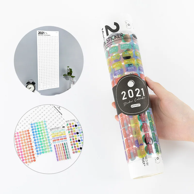 2021 год креативный настенный календарь для украшения дома ежедневник на 365 дней