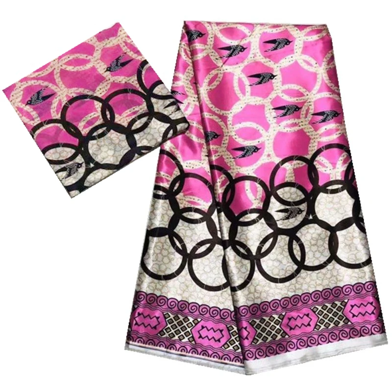 Новейший дизайн имитация шелка вощеная ткань Африканский воск атласная для