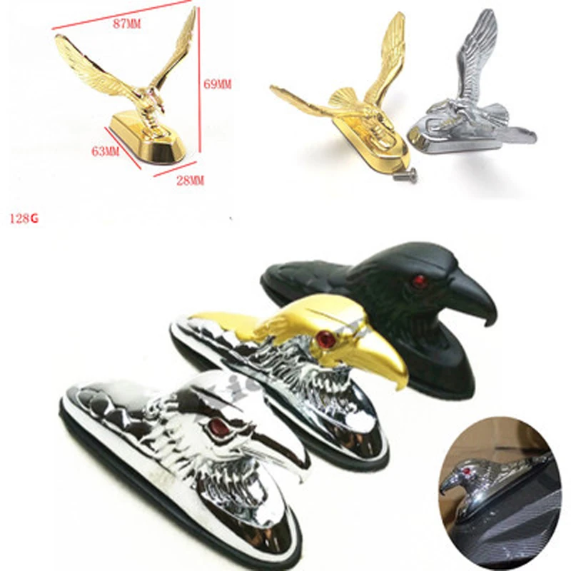 

Модификация мотоцикла Ретро подходит для скутера Harley prince, переднее крыло, украшение, металлическая головка орла, летающие аксессуары