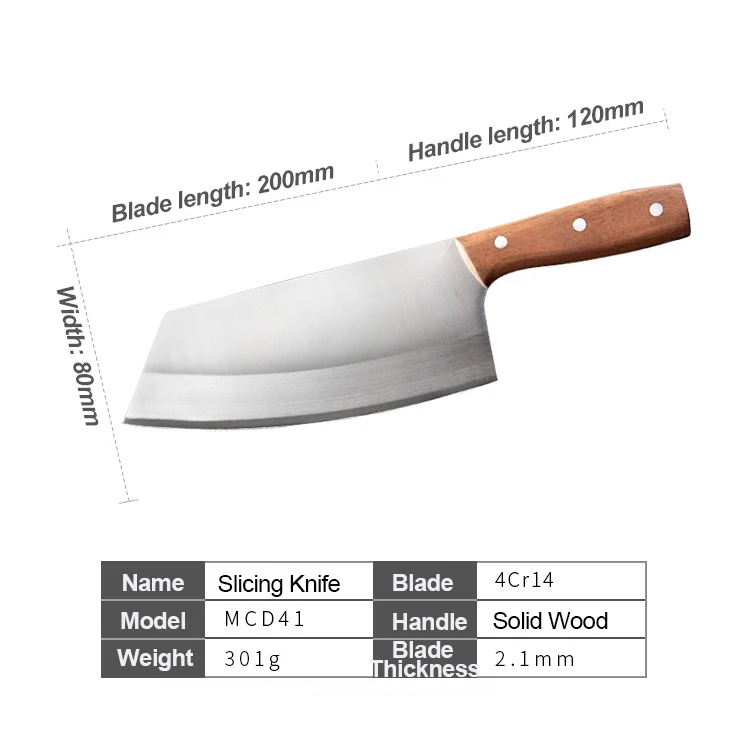 Нож для нарезки мяса из нержавеющей стали 4CR14 кухонный шеф-повар нож готовки