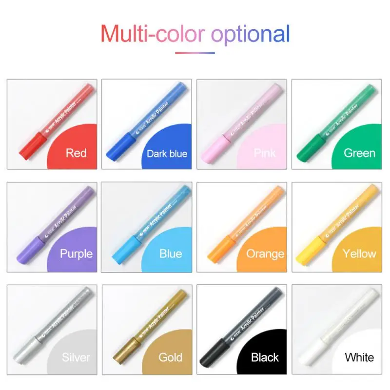 Водостойкие акриловые маркеры для краски керамики автомобильных шин металла