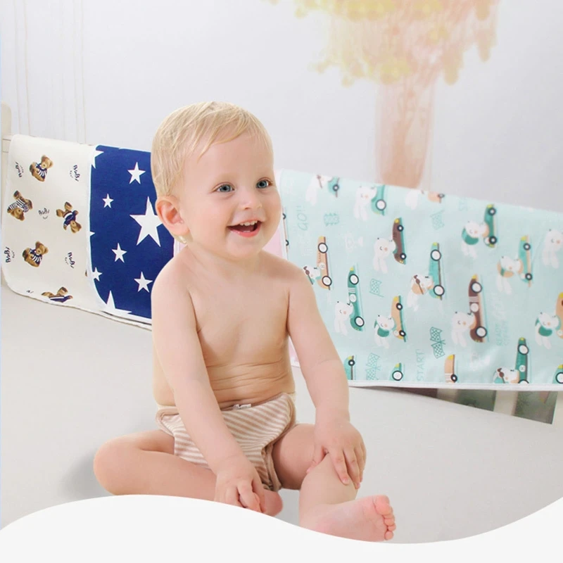 

Reusable Baby Changing Mat Waterproof Breathable Diaper Mattress for Newborn Baby Pet Cotton Washable Changing Pads Mat