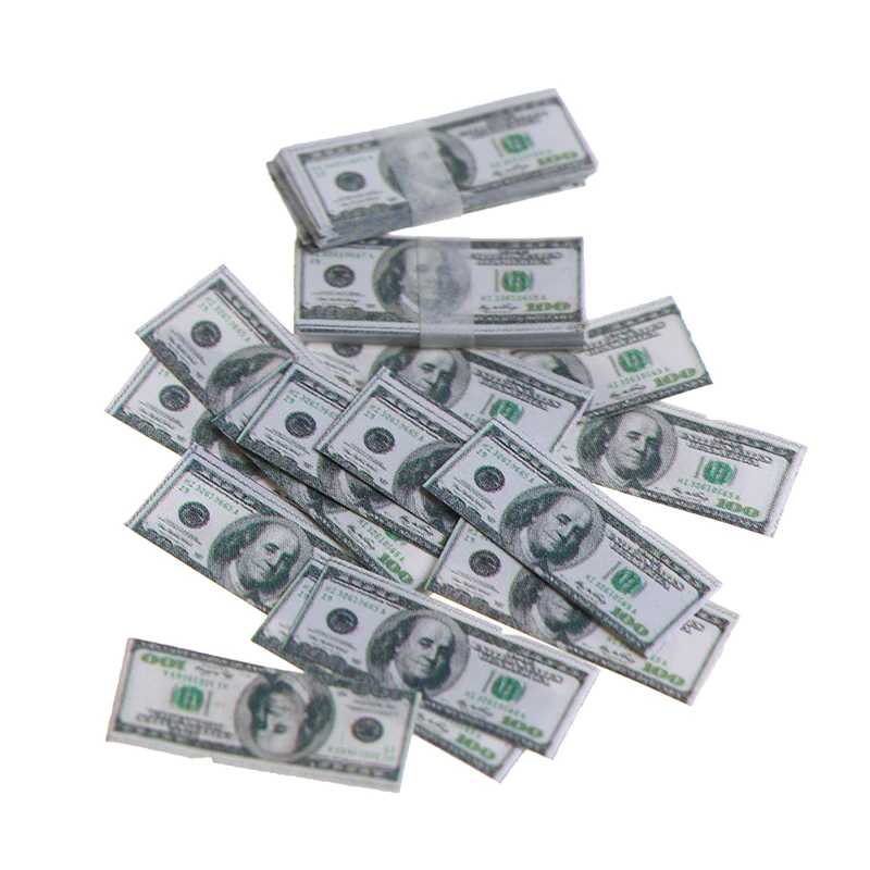 

15 Sheets/bundle Mini Dollar 1:12 Doll house Miniature Doll house Accessories Restaurant Mini Play Toys DIY Decoration Craft
