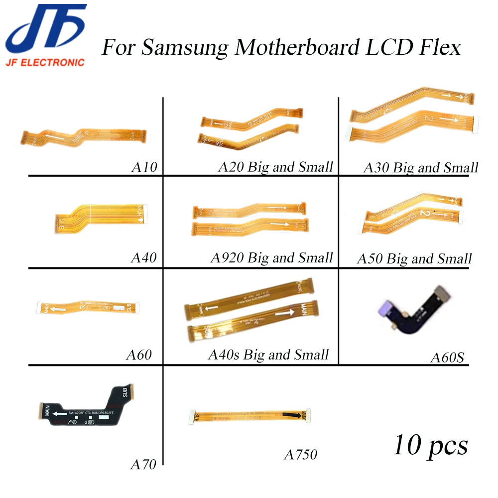 10 шт для samsung Galaxy A10 A20 A30 A40 A920 A50 A60 A40S A60S A70 A750 материнская плата разъем ЖК дисплей