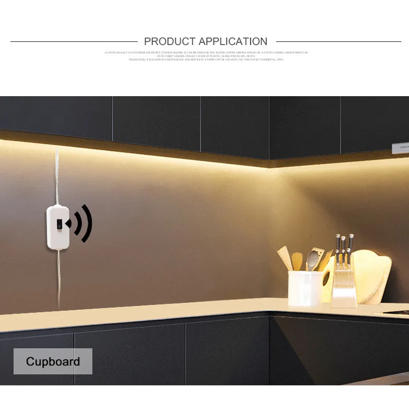 

3M USB Smart Hand Scan Sensor Light LED Cabinet Lights LED Strip Hand Sweep Waving ON OFF Sensor Light Waterproof Night lamp