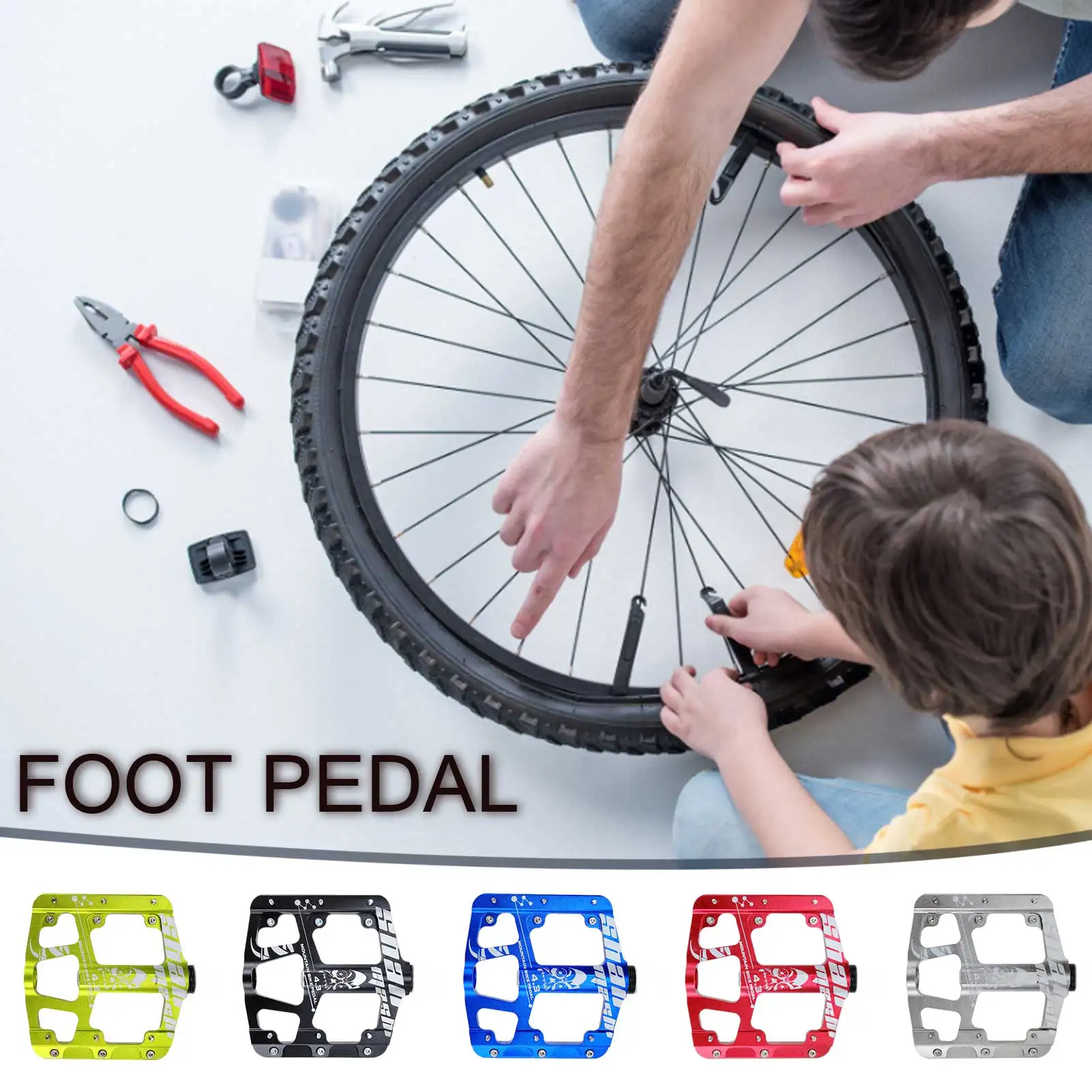 

Велосипедные педали, велосипедные педали Bmx MTB, зажим, алюминиевый сплав, Нескользящие, 3 подшипника, педали, Нескользящие, Плоские Педали, ве...