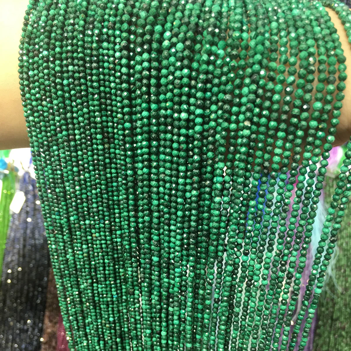 Очаровательные бусины из натурального циркона с отрезанным лицом 2 мм 3 маленькие