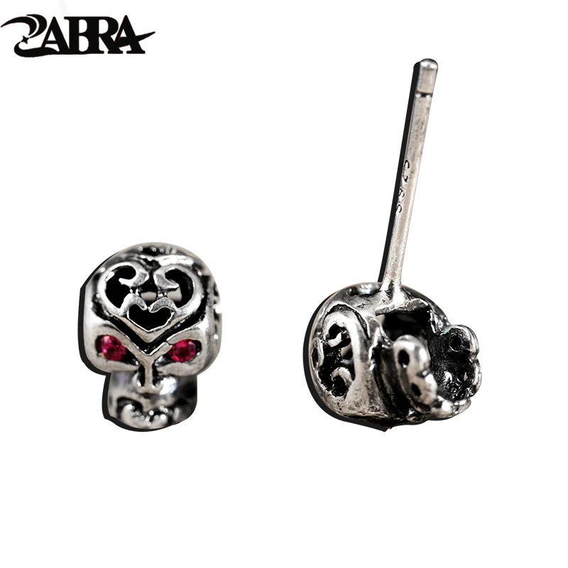 925 стерлингов Серебряные ювелирные изделия Punk Череп Шпильки для хип-хоп Обувь