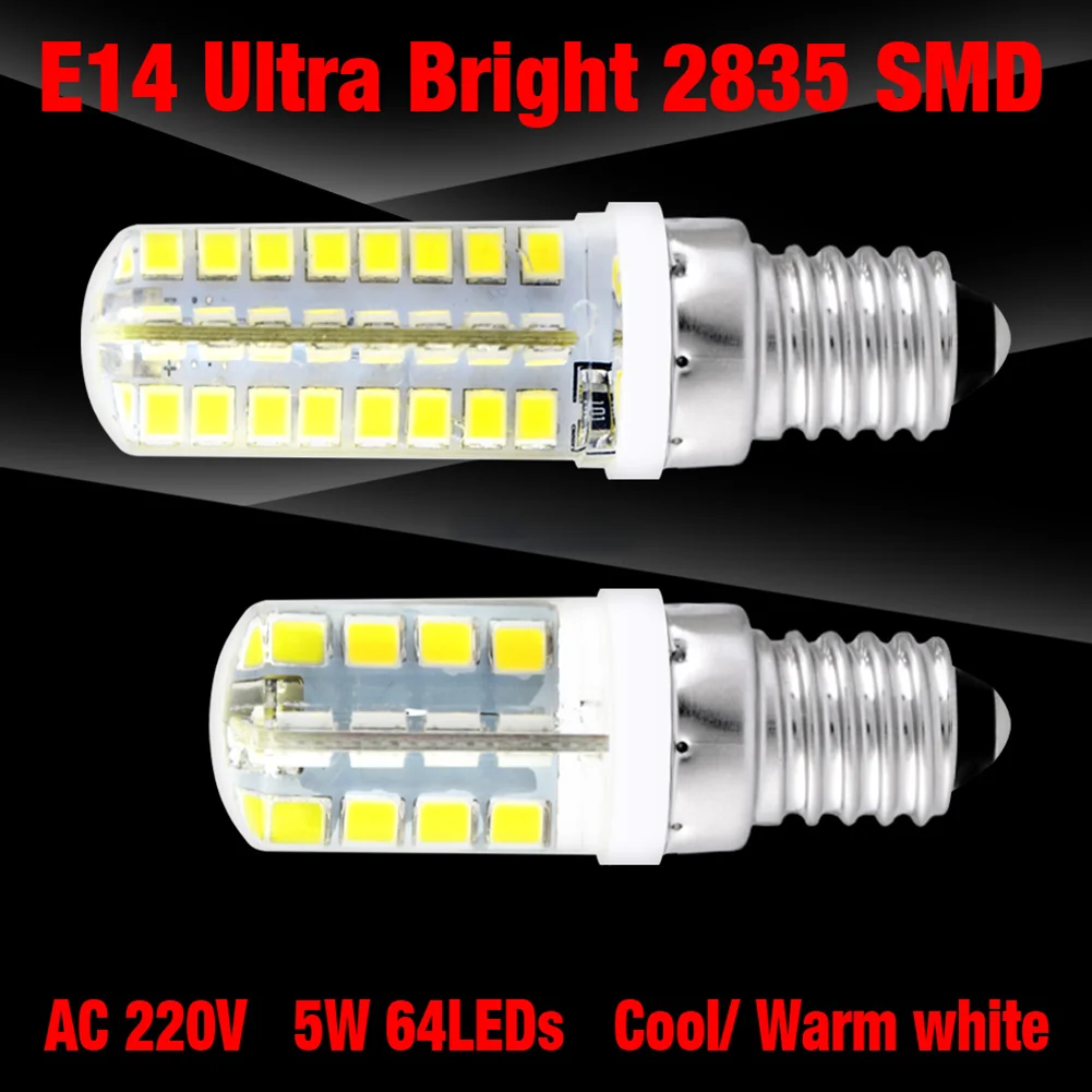 

4 шт., ультраяркие светодиодные лампы-кукуруза E14 2835SMD 32/64 220 В 3,5/5 Вт