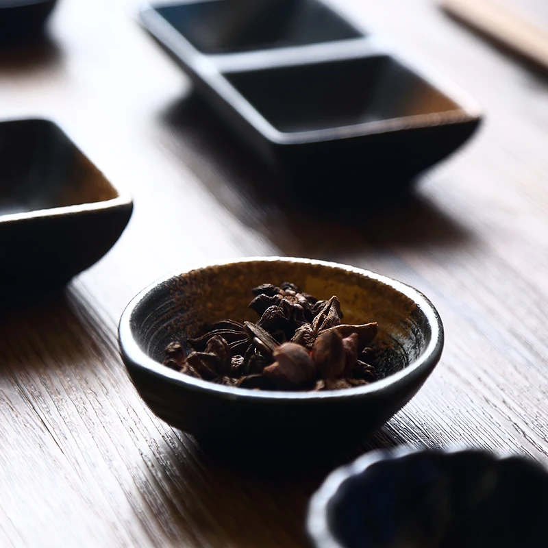 RUX мастерской японский Стиль Керамика соуса круглая квадратная бытовой отель