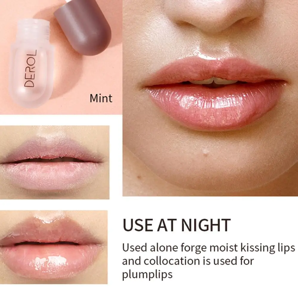 Derol Lip Plumper Gloss Ginger Plump Volume Shiny Vitamin Mineral Oil Enhancer Moisturizing Hydrated Sexy Lips Makeup on - Дерол Глянцевый Блеск для Увеличения Губ с Имбирем, Повышение Объема, Блеск, Витамины, Минеральное Масло, Увлажнение, Гидратация, Се