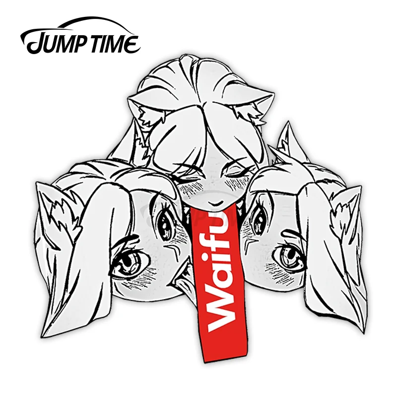 

Автомобильная наклейка JumpTime 13x10,6 см Peeker Cerberus Lewd с высечкой, переводная картинка для грузовика, аниме водонепроницаемые наклейки на бампер и ...