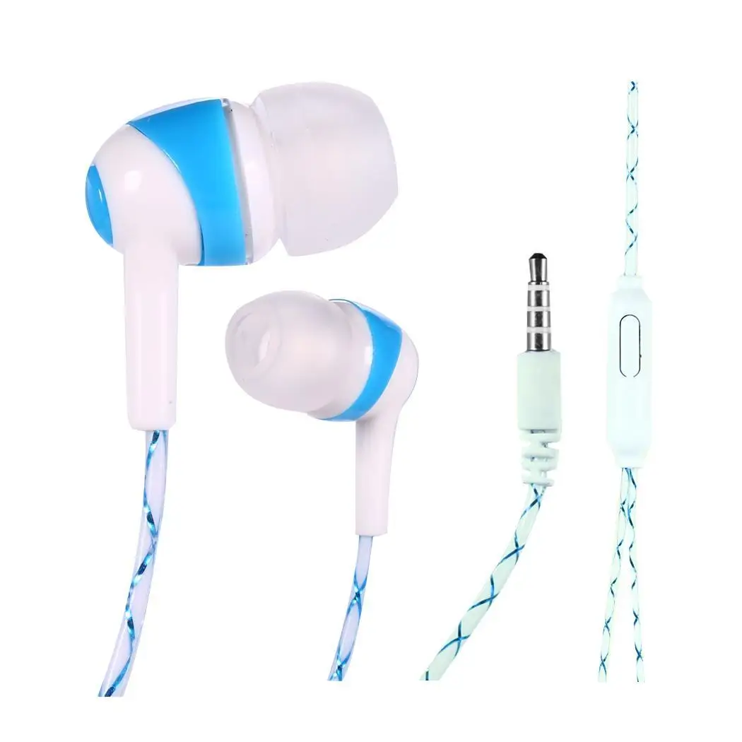 Светящиеся спортивные наушники Универсальный 3 5 мм разъем проводные для