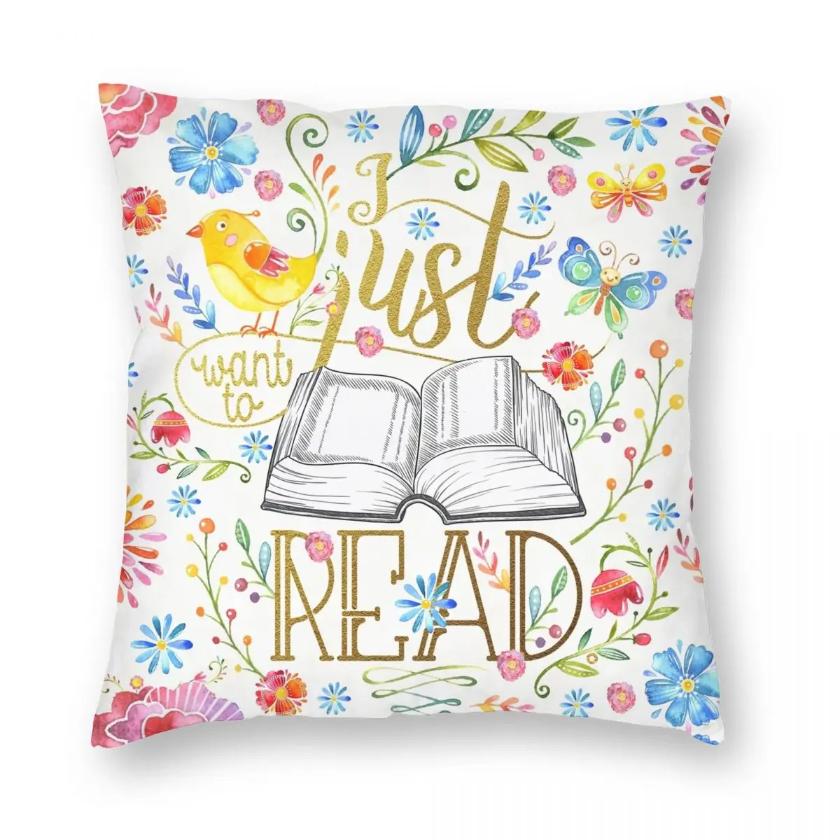 Я просто хочу читать белые фотообои полиэстер лен бархат узор молния Декор