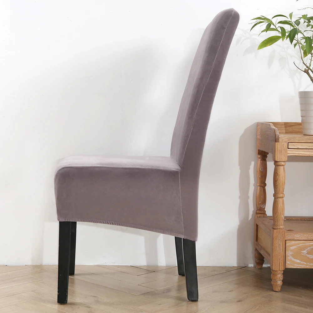 Чехол для стула большой однотонный спандекс эластичный чехол с лисой бархатный