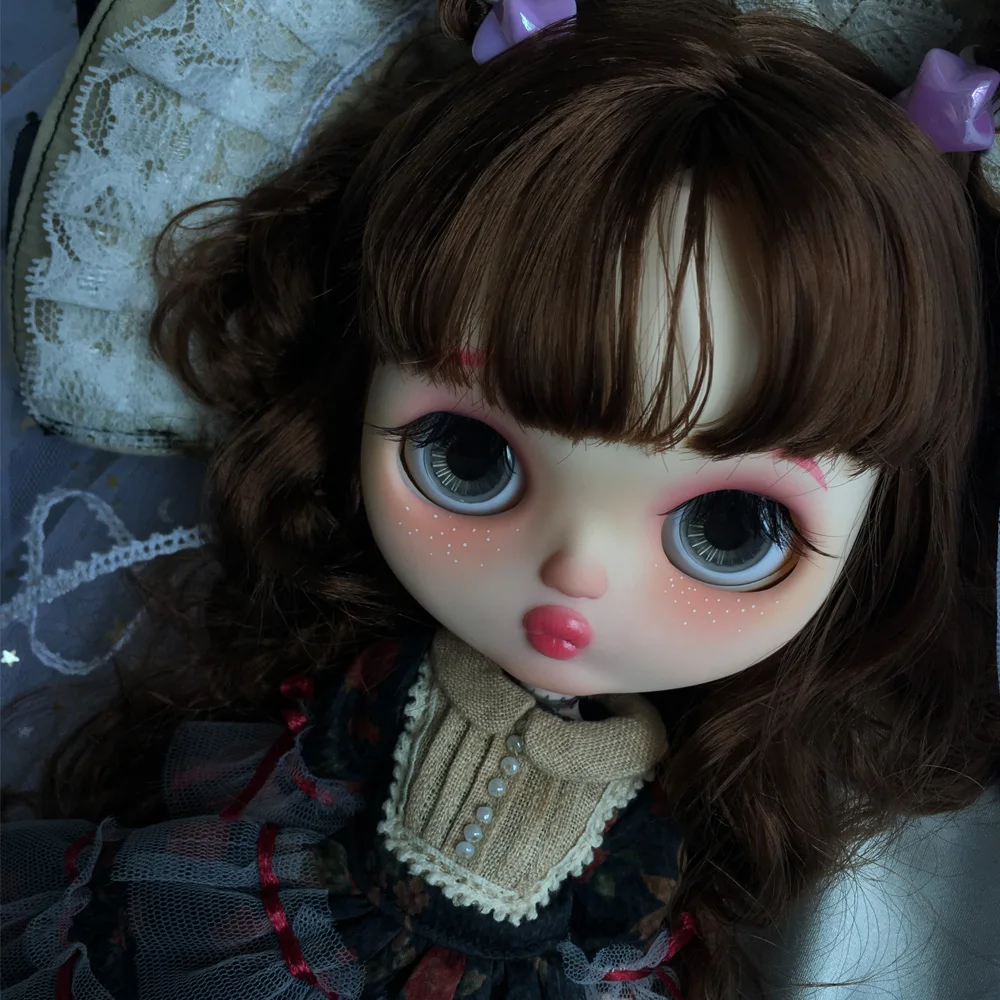 

Кукла neo Blyth NBL 1/6 BJD на заказ, кукла с большими глазами, шарнирная кукла с париком и глазами для сна