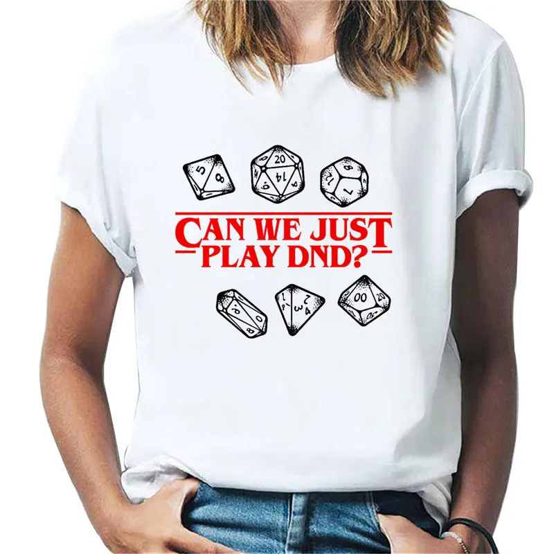 

Stranger Things Cool Fantasy Graphic T-shirt Spring Summer Casual White O-Neck Short Sleeve Women Top Hipster T shirt