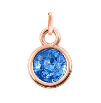 24 шт./лот украшение цвета розового золота камень-талисман с открытым кольцом